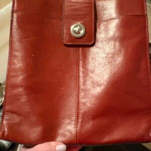 Wilsons Leather Red and Brown Shoulder Bag